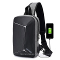 Wholesale Newest Polyester Men Chest Bag USB Single Shoulder Sling Bag